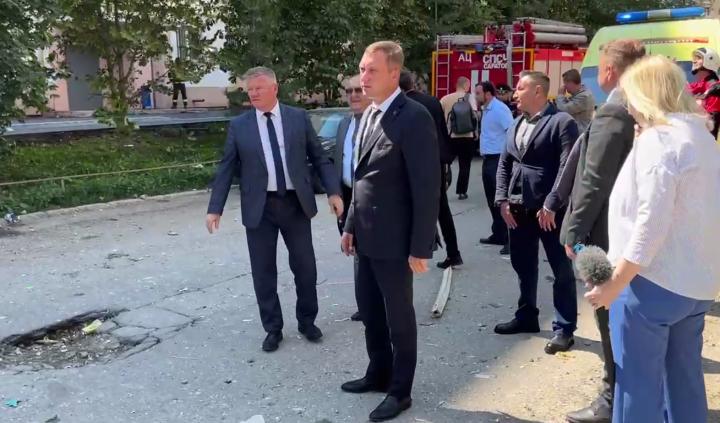 Роман Бусаргин заявил об оказании помощи всем пострадавшим во взрыве на Блинова Роман Бусаргин заявил об оказании помощи всем пострадавшим во взрыве на Блинова