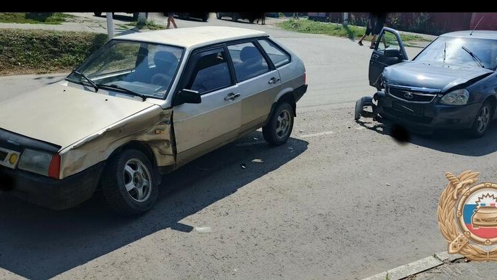 В Красноармейске пожилая пассажирка пострадала в ДТП с двумя "Ладами"