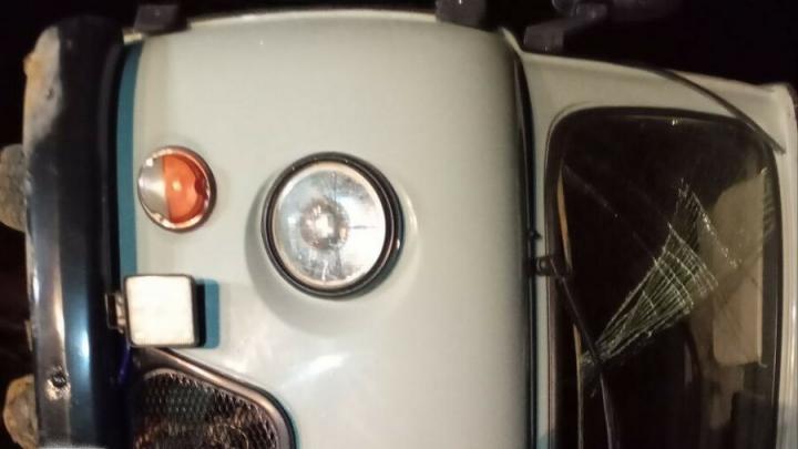 "УАЗ" перевернулся под Энгельсом: водитель в больнице