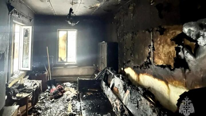 Пожилой мужчина погиб на пожаре в Ртищеве